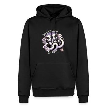 Brauchen Sie Mehr Schlaf, Pyjama Mit Lustigem - Männer Premium Bio Hoodie - Schwarz - Vorne - Nico (187cm)