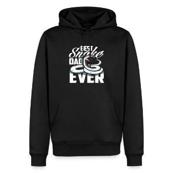 Bester Schlangen Papa - Männer Premium Bio Hoodie - Schwarz - Vorne - Nico (187cm)