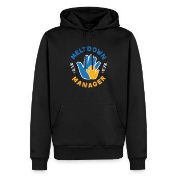 Tagesbetreuung Wut Manager Kita - Männer Premium Bio Hoodie - Schwarz - Vorne - Nico (187cm)