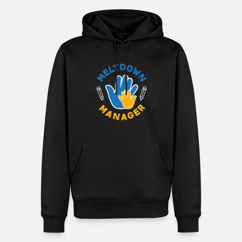 Crèche Wut Manager Kita - Sweat à capuche Premium bio Homme - noir