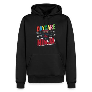 Kita Ninja childcare fun - Men’s Premium Organic Hoodie - black - Front - Nico (187cm)
