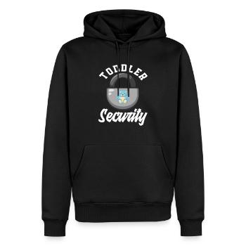 Kleinkind Sicherheit Kindergarten - Männer Premium Bio Hoodie - Schwarz - Vorne - Nico (187cm)