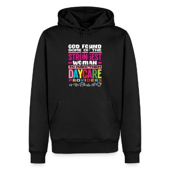 The strongest women become - Men’s Premium Organic Hoodie - black - Front - Nico (187cm)