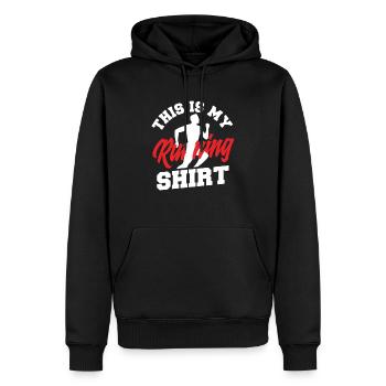 Dies Ist Mein Laufshirt Motiv Für Läufer - Männer Premium Bio Hoodie - Schwarz - Vorne - Nico (187cm)