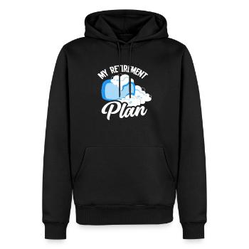 Seifenherstellung Mein Ruhestandsplan - Männer Premium Bio Hoodie - Schwarz - Vorne - Nico (187cm)
