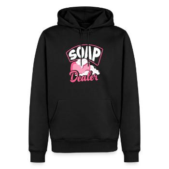 Savonnerie Savonnier - Sweat à capuche Premium bio Homme - noir - Devant - Nico (187cm)