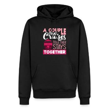 Ein Paar Das Zusammen Kreuzt Bleibt Zusammen - Männer Premium Bio Hoodie - Schwarz - Vorne - Nico (187cm)