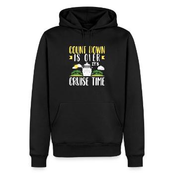 Countdown Over Now Cruise Time - Men’s Premium Organic Hoodie - black - Front - Nico (187cm)