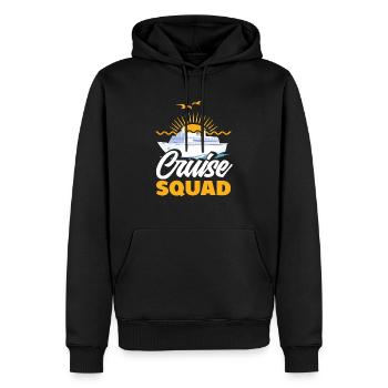 Équipage de croisière Sunset Adventure - Sweat à capuche Premium bio Homme - noir - Devant - Nico (187cm)