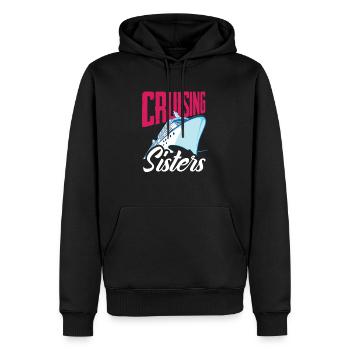 Croisière Adventure Sisters - Sweat à capuche Premium bio Homme - noir - Devant - Nico (187cm)