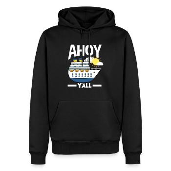 Ahoy Y'all Kreuzfahrtschiff Abenteuer - Männer Premium Bio Hoodie - Schwarz - Vorne - Nico (187cm)