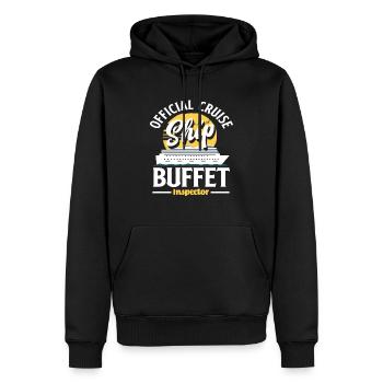 Offizieller Kreuzfahrt Schiff Buffet Inspektor - Männer Premium Bio Hoodie - Schwarz - Vorne - Nico (187cm)