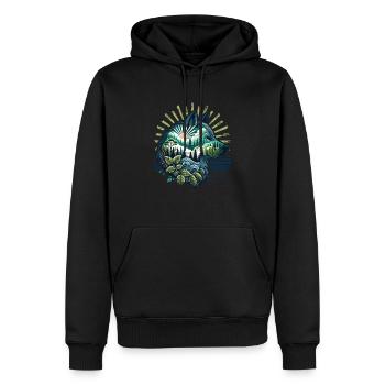 Wilderness Inside the Bear Retro Vintage - Men’s Premium Organic Hoodie - black - Front - Nico (187cm)