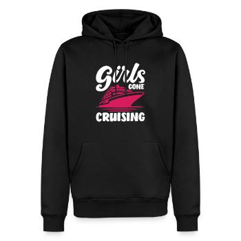 Mädels Auf Kreuzfahrt Abenteuer - Männer Premium Bio Hoodie - Schwarz - Vorne - Nico (187cm)