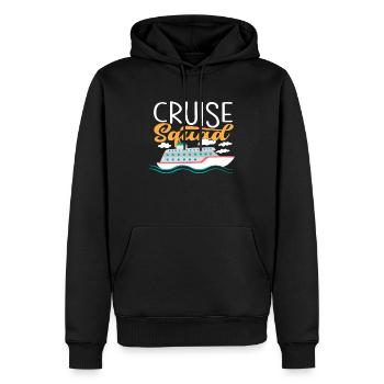 Aventure de vacances pour l’équipage de croisière - Sweat à capuche Premium bio Homme - noir - Devant - Nico (187cm)