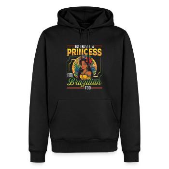 Filles d’origine brésilienne Brésil - Sweat à capuche Premium bio Homme - noir - Devant - Nico (187cm)