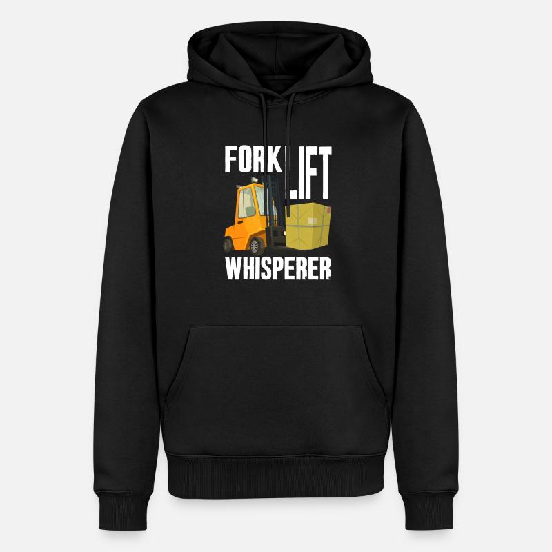 Gabelstapler Flüsterer - Männer Premium Bio Hoodie - Schwarz
