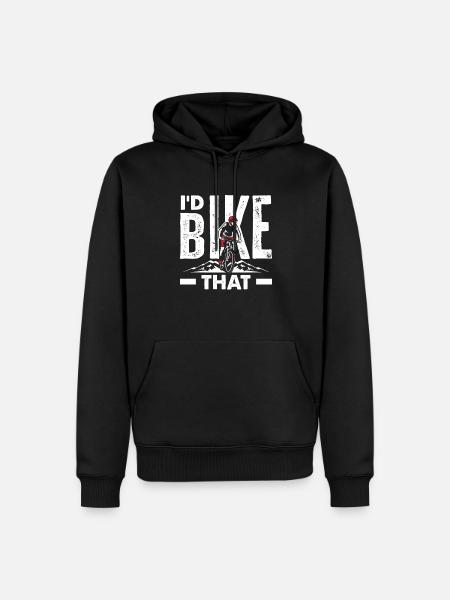 Ich Würde Das Radeln - Männer Premium Bio Hoodie - Schwarz