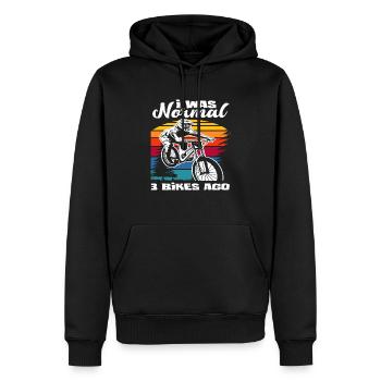 Ich War Normal 3 Fahrräder Vorher - Männer Premium Bio Hoodie - Schwarz - Vorne - Nico (187cm)