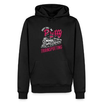 Appelez-moi jolie et emmenez-moi regarder - Sweat à capuche Premium bio Homme - noir - Devant - Nico (187cm)
