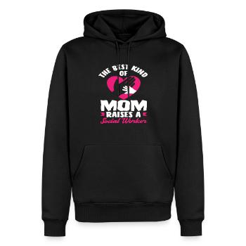 Die Beste Art Von Mama Erzieht Einen - Männer Premium Bio Hoodie - Schwarz - Vorne - Nico (187cm)