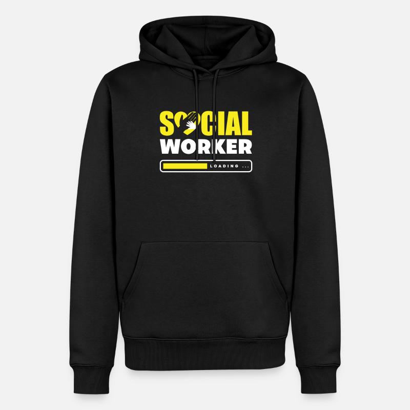 Sozialarbeiter Wird Geladen... - Männer Premium Bio Hoodie - Schwarz