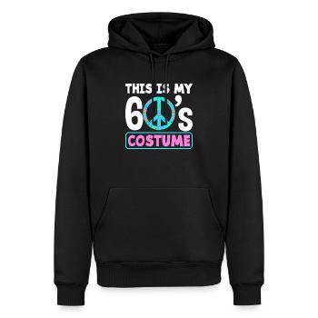C’est mon costume des années 60 - Sweat à capuche Premium bio Homme - noir - Devant - Nico (187cm)