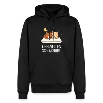 Official Sleep Shirt Bear Bear Pair - Men’s Premium Organic Hoodie - black - Front - Nico (187cm)