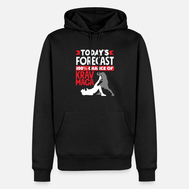 Prédiction de Krav Maga - Sweat à capuche Premium bio Homme - noir