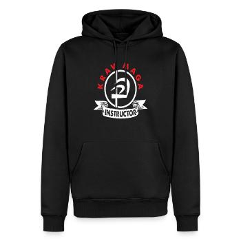 Entraîneur de Krav Maga - Sweat à capuche Premium bio Homme - noir - Devant - Nico (187cm)