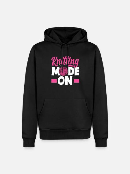 Knitting Knitting Lover - Men’s Premium Organic Hoodie - black