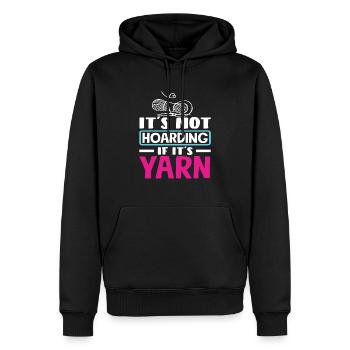 Es Ist Kein sammeln Wenn Es Garn Ist Stricken - Männer Premium Bio Hoodie - Schwarz - Vorne - Nico (187cm)