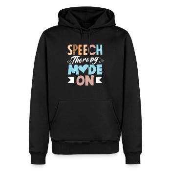 Logopäde Modus An Sprachtherapeut - Männer Premium Bio Hoodie - Schwarz - Vorne - Nico (187cm)