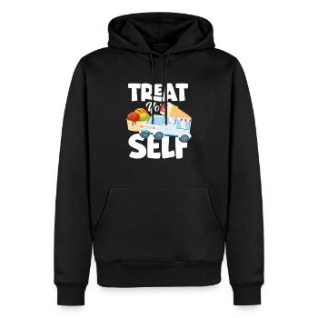 Eiscreme Liebhaber Eiswagen Eis - Männer Premium Bio Hoodie - Schwarz - Vorne - Nico (187cm)