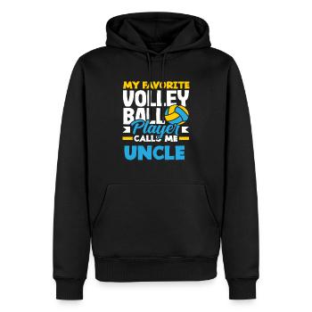 Mein Lieblings Volleyballspieler Nenn Mich Onkel - Männer Premium Bio Hoodie - Schwarz - Vorne - Nico (187cm)