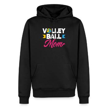 Volleyball Mama Stolz Und Leidenschaft - Männer Premium Bio Hoodie - Schwarz - Vorne - Nico (187cm)