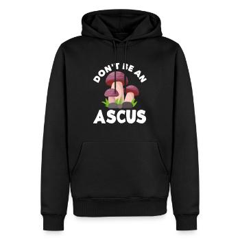 Le cueilleur de champignons n’est pas un champignon asque - Sweat à capuche Premium bio Homme - noir - Devant - Nico (187cm)
