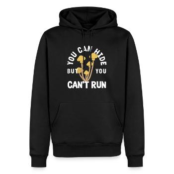 Cueilleur de champignons Vous pouvez cacher - Sweat à capuche Premium bio Homme - noir - Devant - Nico (187cm)