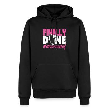 Endlich Geschiedene Scheidung - Männer Premium Bio Hoodie - Schwarz - Vorne - Nico (187cm)
