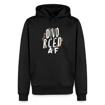Divorcé af Empowerment Scheidung - Sweat à capuche Premium bio Homme - noir - Devant - Nico (187cm)