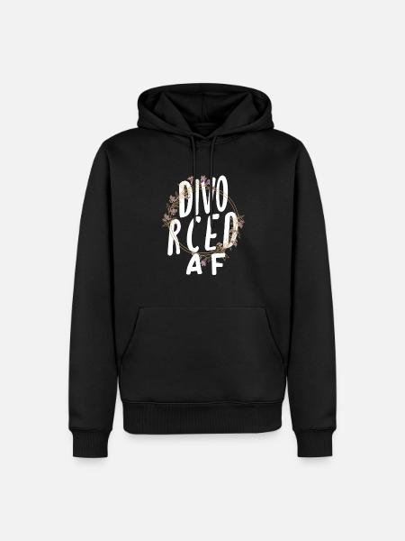 Divorced Af Empowerment Scheidung - Men’s Premium Organic Hoodie - black