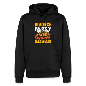Divorce Partie Soutien Commandement Divorce - Sweat à capuche Premium bio Homme - noir - Devant - Nico (187cm)
