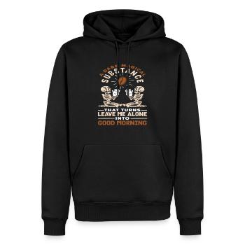Amateurs de café Substance magique sombre - Sweat à capuche Premium bio Homme - noir - Devant - Nico (187cm)
