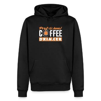 Professioneller Kaffee Liebhaber - Männer Premium Bio Hoodie - Schwarz - Vorne - Nico (187cm)
