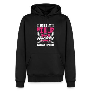 Beste Feldhockey Spieler Mama Aller Zeiten - Männer Premium Bio Hoodie - Schwarz - Vorne - Nico (187cm)