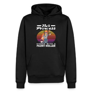 Diese Prinzessin Ist Eine Malerin Mit Farbroller - Männer Premium Bio Hoodie - Schwarz - Vorne - Nico (187cm)