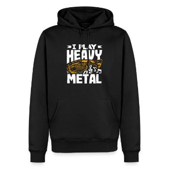 Tuba Spieler Ich Spiele Heavy Metal - Männer Premium Bio Hoodie - Schwarz - Vorne - Nico (187cm)