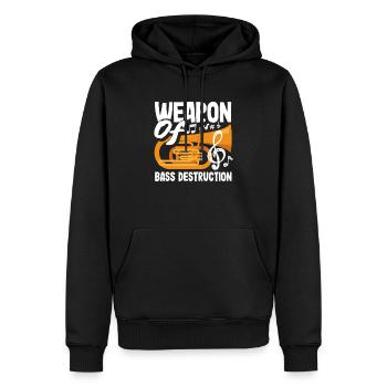 Tuba Spieler Waffe Der Basszerstörung - Männer Premium Bio Hoodie - Schwarz - Vorne - Nico (187cm)