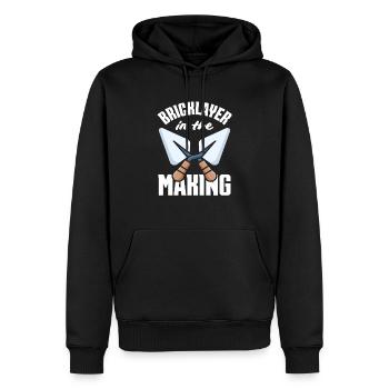 Maurer In Der Herstellung Kelle Enthusiast - Männer Premium Bio Hoodie - Schwarz - Vorne - Nico (187cm)