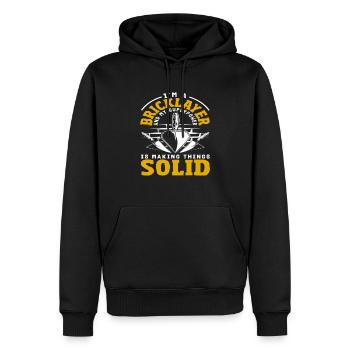 Mason's superpower to fix things - Men’s Premium Organic Hoodie - black - Front - Nico (187cm)